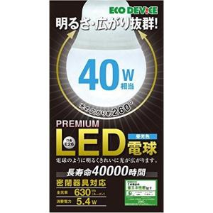 エコデバイス LED電球 40W相当 EBLE26-05WK65｜rcmdhl
