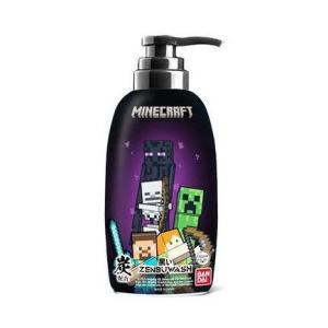 単品20個セット 黒いZENBUWASH MINECRAFT バンダイ 250mL 代引不可