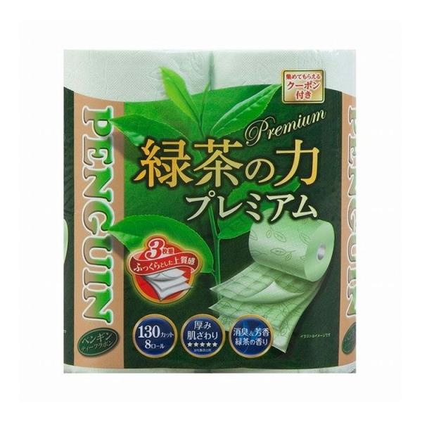 単品4個セット 丸富製紙 緑茶の力プレミアム8Rトリプル 代引不可