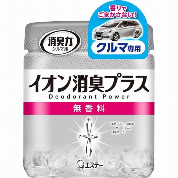 単品12個セット 消臭力クリアビーズ イオン消臭プラス クルマ用 消臭剤 車 本体 無香料 90g ...