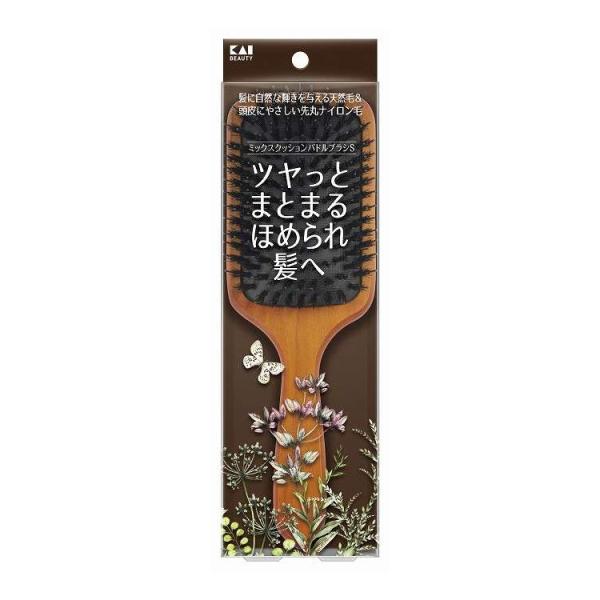 単品10個セット KQ3195 ミックスクッションパドルブラシS 貝印 1個 代引不可