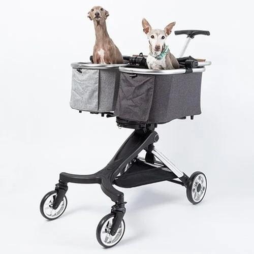 Piccolo Cane Doppio ピッコロカーネ ドッピオ ライトグレー&amp;ダークグレー ペット...