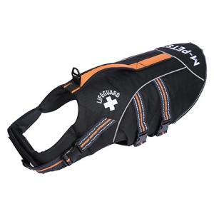 M-PETS エムペッツ ライフジャケット 犬用 L 防水 浮く プール 海水浴 アウトドア レジャー サイズ調節可 安心 安全 ペット用