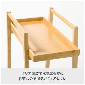 Like-it バンブーランドリーワゴン 2段...の詳細画像4