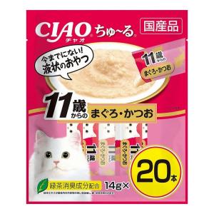 4個セット CIAO ちゅ~る 11歳からのまぐろ・かつお 14g×20本 x4