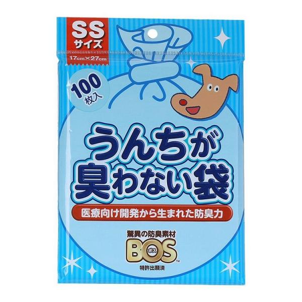 クリロン化成 うんちが臭わない袋 BOS イヌ用 SSサイズ 100枚入 ペット用品 ペットグッズ