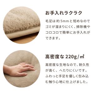 極厚6層ラグ 240×200 3帖 長方形 抗...の詳細画像5