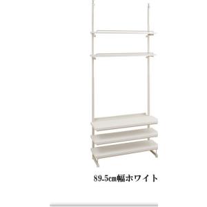 突っ張り壁面薄型テレビラック 幅89.5cm ...の詳細画像1