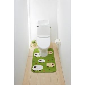 オカ(OKA) プロヴァンス シエル ロングサイズトイレマット 約75cm×63cm