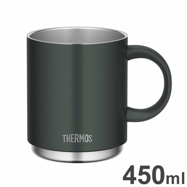サーモス 真空断熱 マグカップ 450ml フォレストグリーン JDS-451 THERMOS 保温...