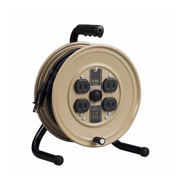 ハタヤ HATAYA コードリール JSリール 小型 屋内用 125V コード長10m 4口 JS-...