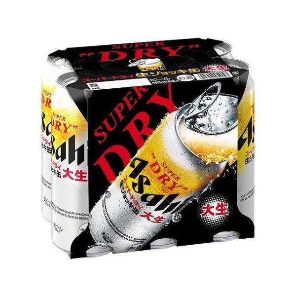 4個セット アサヒ スーパーDRY 生ジョッキ缶 大生缶 485mlx6 x4 まとめ買い まとめ売...