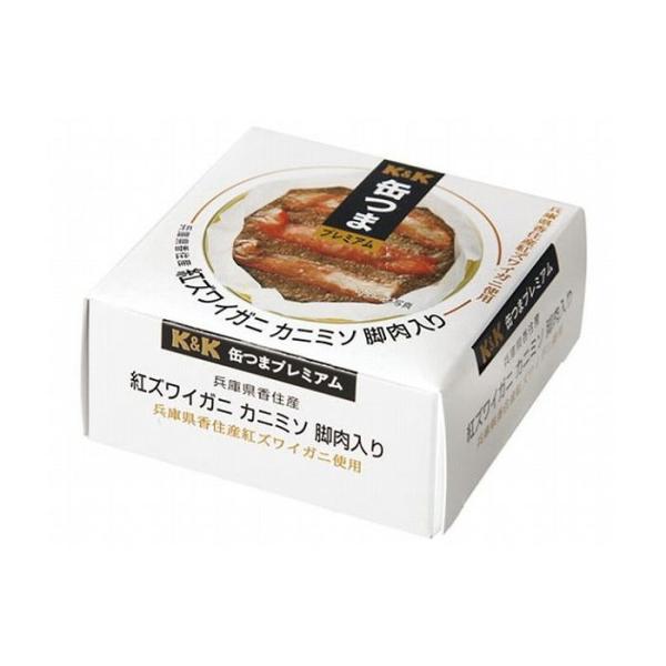 6個セット K&amp;K 缶つま 国産 紅ズワイガニ カニミソ脚肉入り 60g x6コ 代引不可