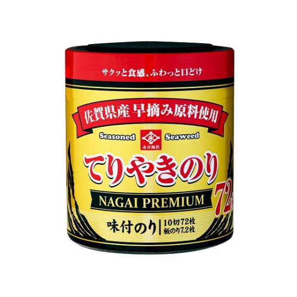 まとめ買い 永井海苔 てりやきのり 卓上 10切72枚 x6個セット セット まとめ販売 セット販売...