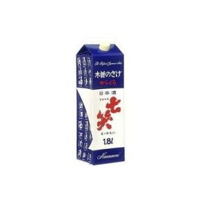 七笑酒造 七笑 辛口 紙パック 1800ml x1 代引不可