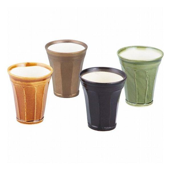 信楽焼 泡うまビアカップ 4個セット Awauma-Set4 和陶器 代引不可