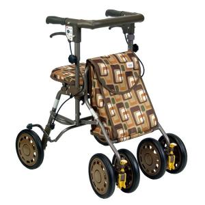 歩行車 シンフォニーライト GAブラウン 島製作所 : オアシス