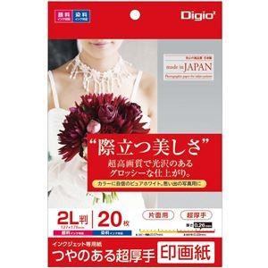 （業務用5セット） Digio2 インクジェットプリンタ用紙 印画紙タイプ 2L／20枚 JPSK2...