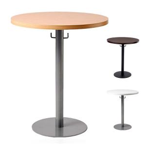 テーブル ラウンドテーブル 円形 幅60 ミーティングテーブル 丸テーブル 会議テーブル カフェテーブル ホワイト ブラウン 丸形 白 茶 代引不可｜rcmdhl