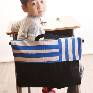 クロリ学習帆布 クロリガクシュウパンプ 帆布とデニムの 防災頭巾カバー ブルーストライプ ベビー 赤ちゃん 子育て 育児 贈り物