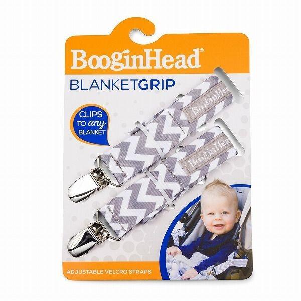 Boogin Head ブーギンヘッド ベビーカー用ひざ掛けクリップ ブランケット グリップ 2本組...