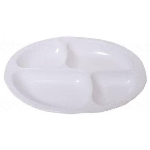 九セラ ユーディーエッグ仕切皿 ピュアホワイト 代引不可