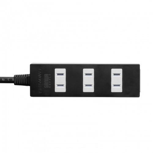 サンワサプライ 火災予防タップ TAP-TSH43BKN2 代引不可