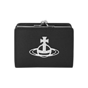 【良品】Vivienne ANNIE 二つ折り財布 がま口 レザー ブラック 良品】Vivienne ANNIE 二つ折り財布 がま口 レザー ブラック