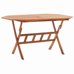 vidaXL 折りたたみガーデンテーブル 135x85x75cm アカシア無垢材 家具 アウトドア家具 アウトドアテーブル