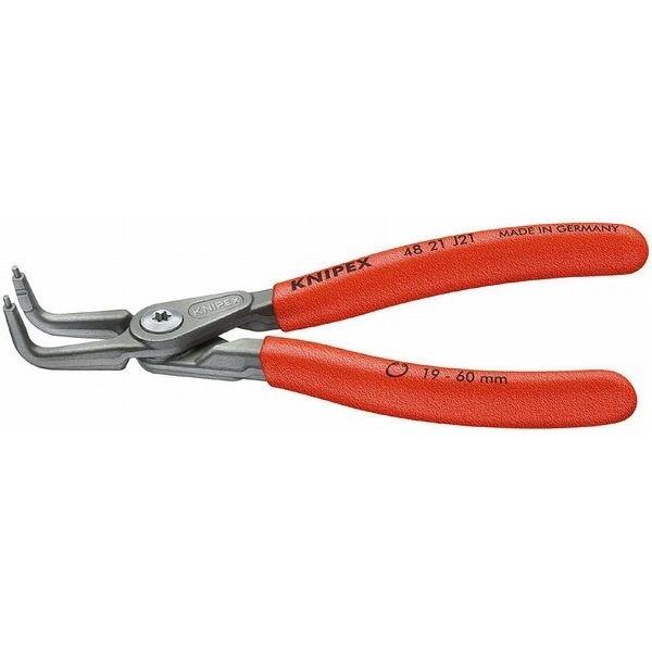 KNIPEX クニペックス 4821-J31 穴用精密スナップリングプライヤー 曲 SB 代引不可