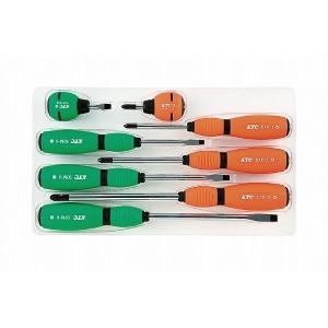 KTC 樹脂柄ドライバーセット貫通タイプ[8本組] PMD18