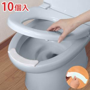 サンコー おしっこ吸う~パット 10コ入 トイレ 便器 汚れ防止 飛び散り防止 吸い取りパッド 尿取りパッド トイレ用品 厚手 使い捨て 日本製 国産｜rcmdin