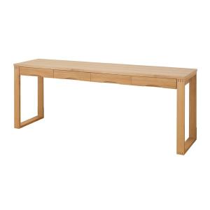 デスク 天然木タモ突板デスク 幅150cm 奥行45cm 引出し 北欧風 長机