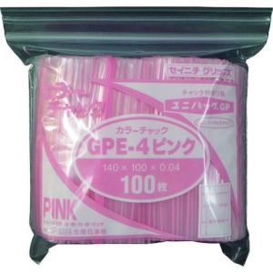 セイニチ ユニパック GP E‐4 カラーチャック ピンク GPE4COLORCHAKKUPINK 代引不可｜rcmdin