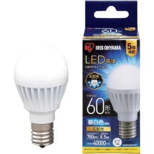 アイリスオーヤマ LED電球 E17広配光タイプ 60形相当 昼白色 760lm LDA7NGE176T6 代引不可｜rcmdin