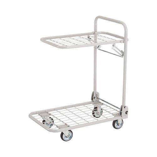 TRUSCO 軽量メッシュ台車 アミー 折りたたみ式2段型 AM2A 代引き不可