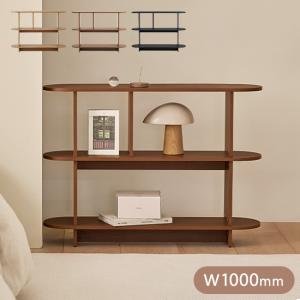roomnhome バルトラウンドシェルフ ラック 2段 100cm ドレッサー 収納