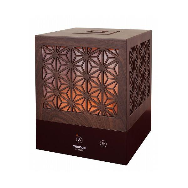 TEKNOS テクノス 超音波加湿器3.5 組子調 ダークブラウン EL-C35L DB 暖房 冬 ...
