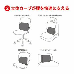 ファイバー 腰サポートクッション 腰が楽 ライ...の詳細画像3