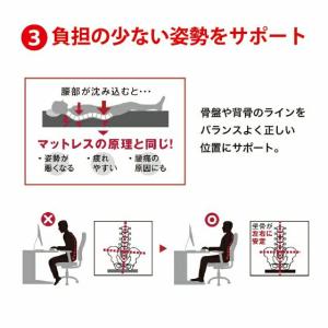 ファイバー 腰サポートクッション 腰が楽 ライ...の詳細画像4