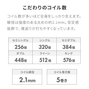 ボンネルコイル マットレス シングル 厚さ14...の詳細画像4