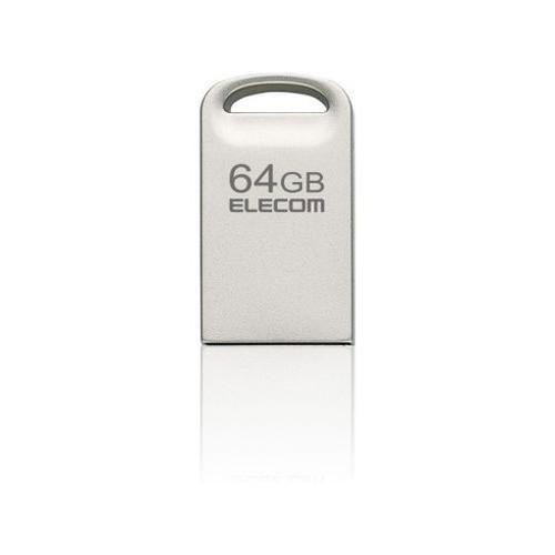 エレコム USB3.2対応超小型USBメモリ MF-SU3A064GSV 代引不可