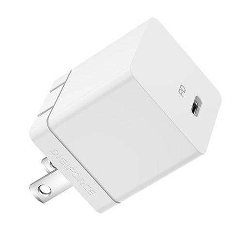 デジフォース Cube キューブ型PD充電器 30W 1C ホワイト D0081WH 代引不可