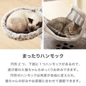 選べる2タイプ キャットタワー ツリーハウス ...の詳細画像5