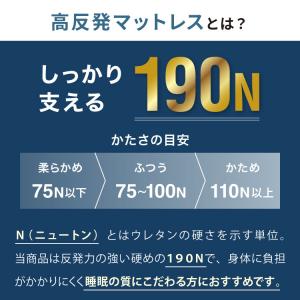 マットレス 折りたたみ 高反発 シングル 3つ...の詳細画像4