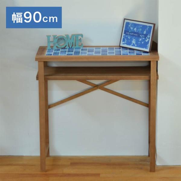 カウンターテーブル PUDDLE テーブル 机 バーカウンター 幅90 コンパクト 天然木 おしゃれ...