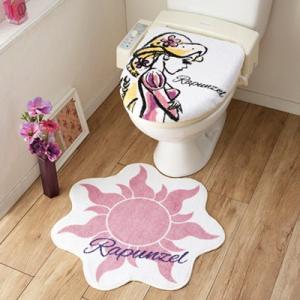 Disney（ディズニー） トイレ 蓋カバー トイレマット セット