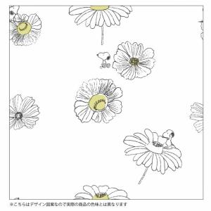 レースカーテン 2枚組 スヌーピー フラワー ...の詳細画像5