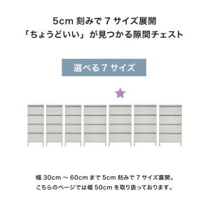 ランドリーチェスト ロータイプ 幅50cm 高...の詳細画像2