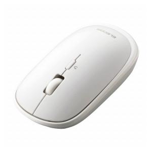 エレコム ワイヤレスマウス BlueLED Bluetooth 4ボタン 薄型 モバイルマウス 収納ポーチ付き 割り当て機能 ホワイト M-TM10BBWH 代引不可｜rcmdin